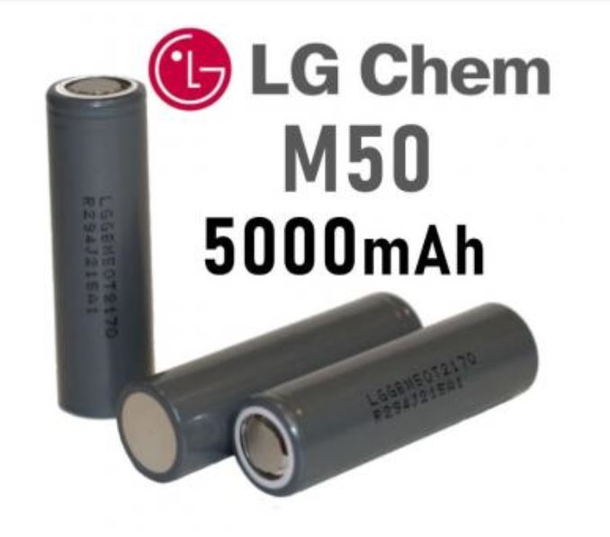 LG INR21700 M50 5，000毫安时锂离子充电电池
